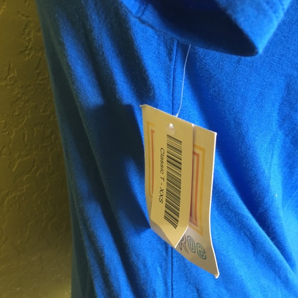 NWT Lularoe Classic Tee Blue Yellow Size XXS - Picture 4 of 5